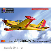 KPM0212 Kovozavody Prostejov 1/72 Самолёт SIAI SF-260W/D „European Users“