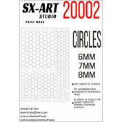 20002 SX-Art circles 6mm, 7mm, 8mm (100 PCs)