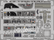 SS429 Eduard 1/72 Color photo etched parts for Halifax B Mk. I/Mk. II interior S. A. (interior)