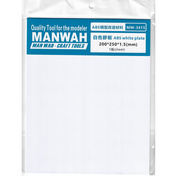 MW-3415 MANWAH Белая пластина из ABS-пластика 200*250*1,5 (мм) 1 лист