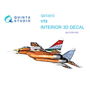 QD72072 Quinta Studio 1/72 3D Decal Cabin interior MiGG-29A NATO (GWH)