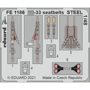 FE1186 Eduard 1/48 Фототравление для Суххой-33 стальные ремни