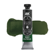 AKAD011 AK Interactive Акриловая краска ARTISTIC DENSE в тюбике - Выцветший зелёный / FADED GREEN – ARTISTIC DENSE ACRYLIC COLOR