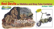 6585 Dragon 1/35 Red Devils w/Welbike and Drop Tube Container, Arnhem 1944
