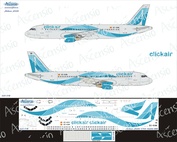 320-018 Ascensio 1/144 Декаль для airbu A320 (ClikAir 2009)