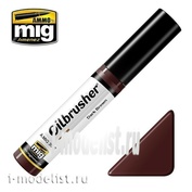 AMIG3512 Ammo Mig DARK BROWN (Oil paint with a thin brush applicator)