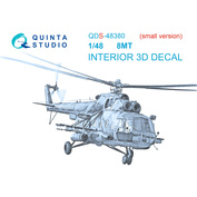 QDS-48380 Quinta Studio 1/48 3D Декаль интерьера кабины Мu-8МТ (AMK) (Малая версия)