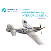 QD48462 Quinta Studio 1/48 3D Декаль интерьера кабины P-51D/K (Meng)