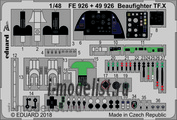 FE926 Eduard 1/48 photo etched parts for model Beaufighter TF. X