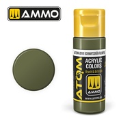 ATOM20101 Ammo Mig Акриловая краска ATOM COLOR Чёрно-зелёный RLM70 / Schwartzgrün RLM70