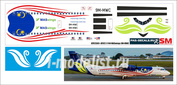 ART72001 PasDecals 1/144 Декаль на ATR 72 MASwings 9w MWC