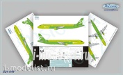 321-019 Ascensio 1/144 Decal for A321 aircraft (S7 Airlines new colors 2017)