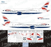 788-005 Ascensio 1/144 Scales the Decal on the plane Boeng 787-8 Dremliner (British Airways)