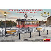 35639 MiniArt 1/35 Street Accessories with lanterns and Clocks