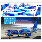 757200-22 PasDecals 1/144 Декаль на B 757-200 UNITED USA