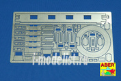16009 Aber photo etched parts for 1/16 Commander's coupola interior for Tiger I, Ausf.E-Early version