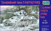 251 UM 1/72 Captured T34/76 (1940) with resin parts