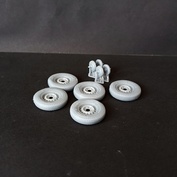 DMS-35240 ДМС 1/35 Колёса ЯШЗ (универсал) для Ба-64, Г-64 (67), М-1, БА-20, ФАИ-М с просадкой