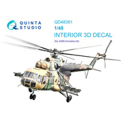 QD48381 Quinta Studio 1/48 3D Decal Cabin Interior Mu-17 (AMK)