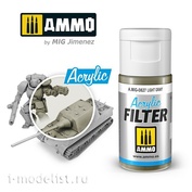 AMIG0827 Ammo Mig Filter Light Gray 15 ml / ACRYLIC FILTER Light Gray 15 ml