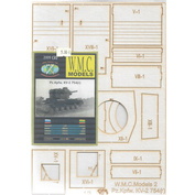 WMC-02-2L W.M.C. Models 1/25 Дополнительный набор для модели Танк Pz.Kpfw. KV-2 754(r) (лазерная резка)