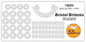 14620 KV Models 1/144 Bristol 175 Britania + маски на диски и колёса