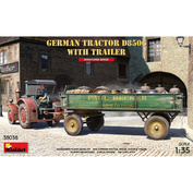 38038 MiniArt 1/35 German tractor D8506 with trailer