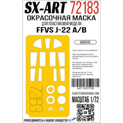72183 SX-Art 1/72 Окрасочная маска FFVS J-22 A/B (Marivox)