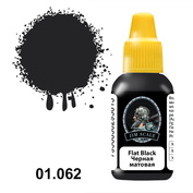 01.062 Jim Scale Краска под аэрограф цвет Flat Black (Черная матовая)