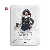 AK130040 AK Interactive Книга Практическое руководство по использованию густых художественных акриловых красок / Artist Dense Acrylic Color – Practical User Guide By Julio Cabos