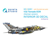 QD+32261 Quinta Studio 1/32 3D Декаль интерьера кабины Tornado ECR (ВВС Германии) (Revell) (с 3D-печатными деталями)