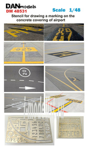 DM48531 DANmodel 1/48 Stencil for marking on the concrete apron of the airfield