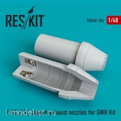 RSU48-0106 Reskit 1/48 Закрытые выхлопные сопла для F-15 (I/K) (GWH)