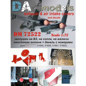 DM72522 DANmodel 1/72 27: caps on VZ, nozzles, blinds, tail antenna + decal with numbers