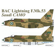 UR48256 Sunrise 1/48 Decal for BAC Lighting F.Mk.53 Saudi CAMO