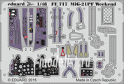 FE717 Eduard 1/48 Цветное фототравление MiGG-21PF  Weekend