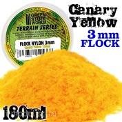 10037 Green Stuff World Canary Yellow Grass 3 mm, 180 ml / Static Grass Flock 3 mm - Canary Yellow-180 ml