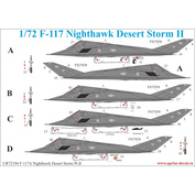 UR72194 Sunrise 1/72 Decal for F-117A Nighthawk 