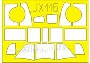JX115 Eduard 1/32 Маска для IL-2 single seater 