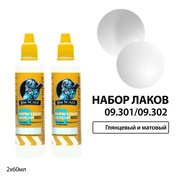 09.301/09.302 Jim Scale Набор акриловых лаков: матовый и глянцевый 60 мл
