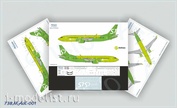 738MAX-001 1/144 Scales Ascensio Decal on the plane Boeng 737-8 MAX (S7 Airlines new colors 2017)