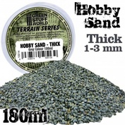 10014 Green Stuff World Густой песок, 180 мл - Серый / Thick Hobby Sand 180ml - Grey