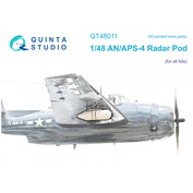 QT48011 Quinta Studio 1/48 Внешний контейнер радара AN/APS-4 (для всех моделей)