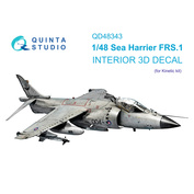 QD48343 Quinta Studio 1/48 3D Декаль интерьера кабины Sea Harrier FRS.1 (Kinetic)