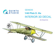 QD48235 Quinta Studio 1/48 3D Декаль интерьера кабины Pfalz D.IIIa (Eduard)