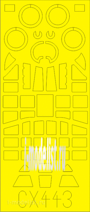 CX443 Eduard 1/72 Mask for the Ju 87B-2