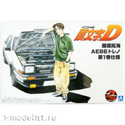 05960 Aoshima 1/24 Toyota Trueno AE86 Takumi Fujiwara Comics Vol.1 Ver.