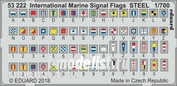 53222 Eduard photo etched parts for 1/700 scale International Marine Signal Flags STEEL
