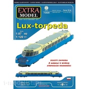 EM072 EXTRA MODEL 1/87 Модель из бумаги Lux-torpeda