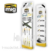 AMIG7605 Ammo Mig PANEL LINES AND FADING BRUSH SET